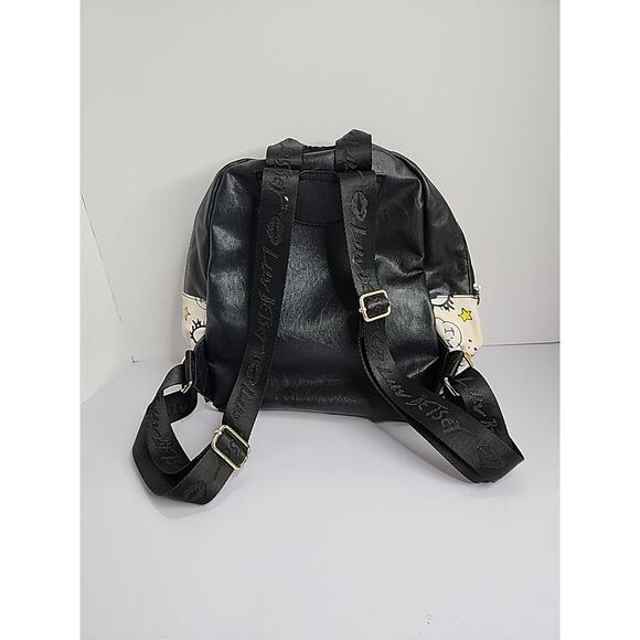 Betsey Johnson POW MEOW Backpack FAUX LEATHER 1980's Retro Comic Retired FLAW - Picture 3 of 15
